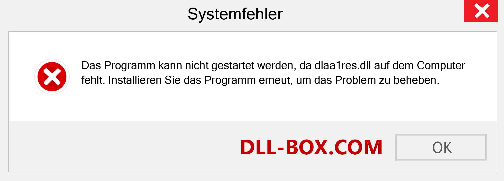 dlaa1res.dll-Datei fehlt?. Download für Windows 7, 8, 10 - Fix dlaa1res dll Missing Error unter Windows, Fotos, Bildern